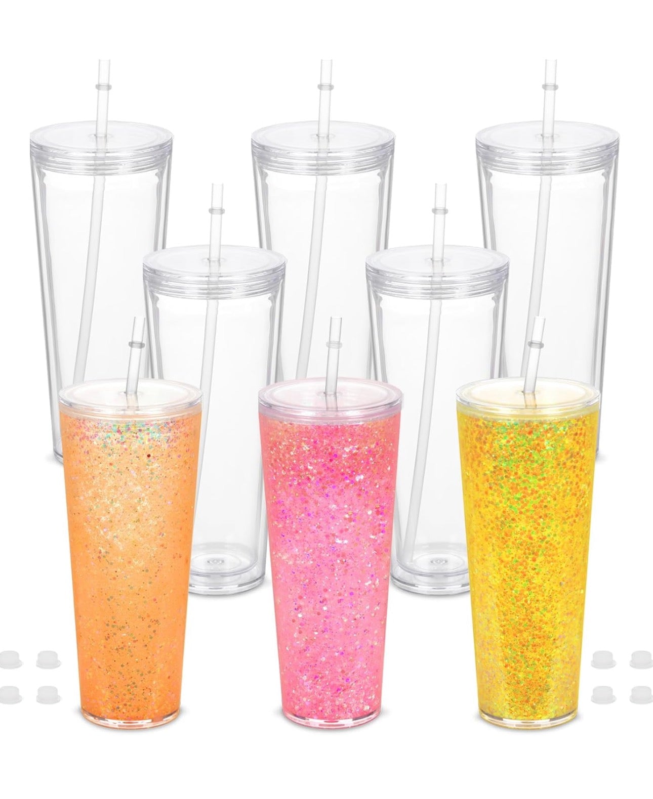 24oz Acrylic Snow Globe Cup