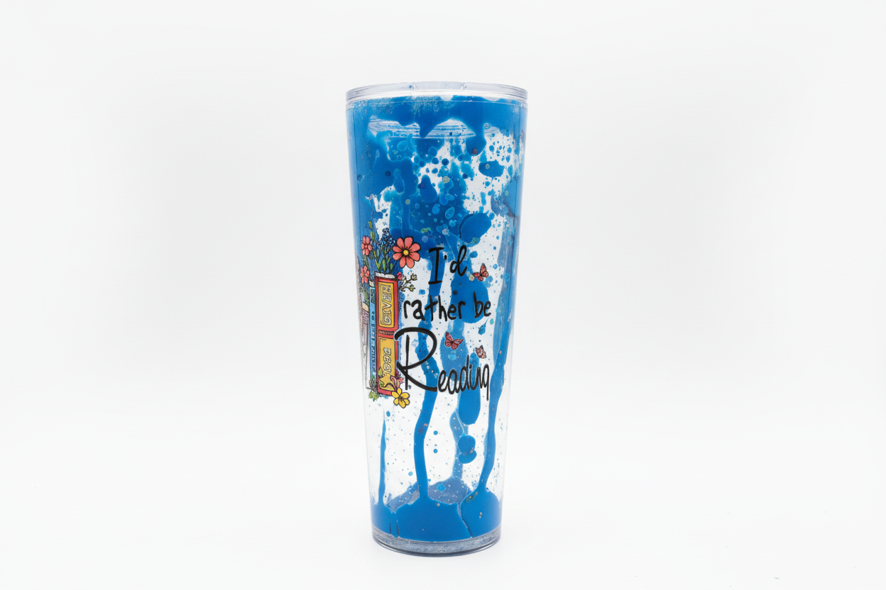 Books Tumbler with White Background