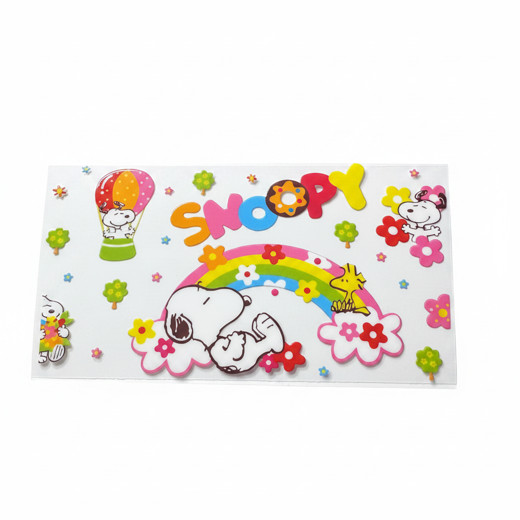 Colorful Snoopy UVDTF Wrap - White Background